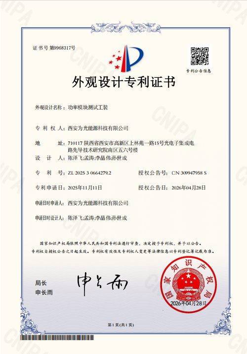 Design Patent Certificate