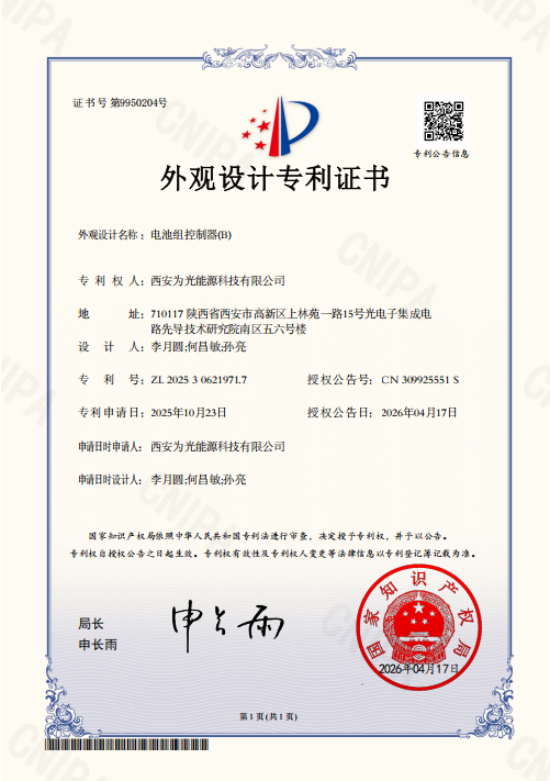 Design Patent Certificate