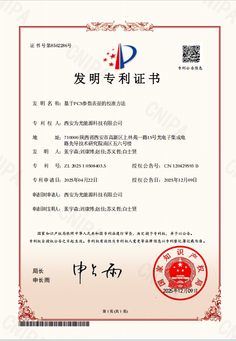 Patent for Invention